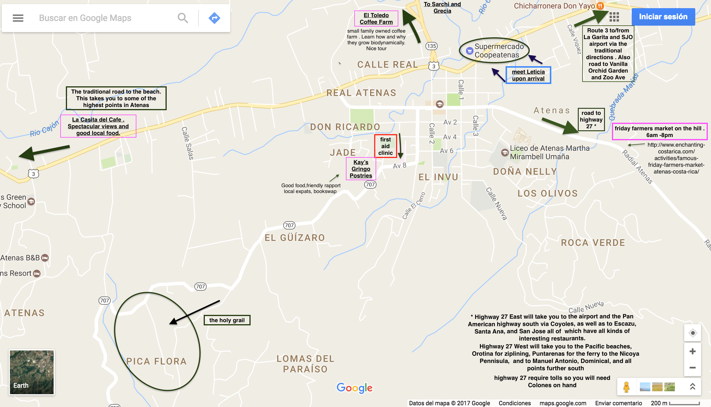 google map of Atenas